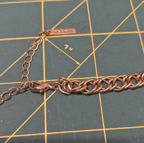 Dynamite long gold tone chain - unisex - Picture 8 of 14